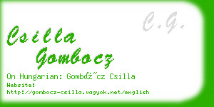 csilla gombocz business card